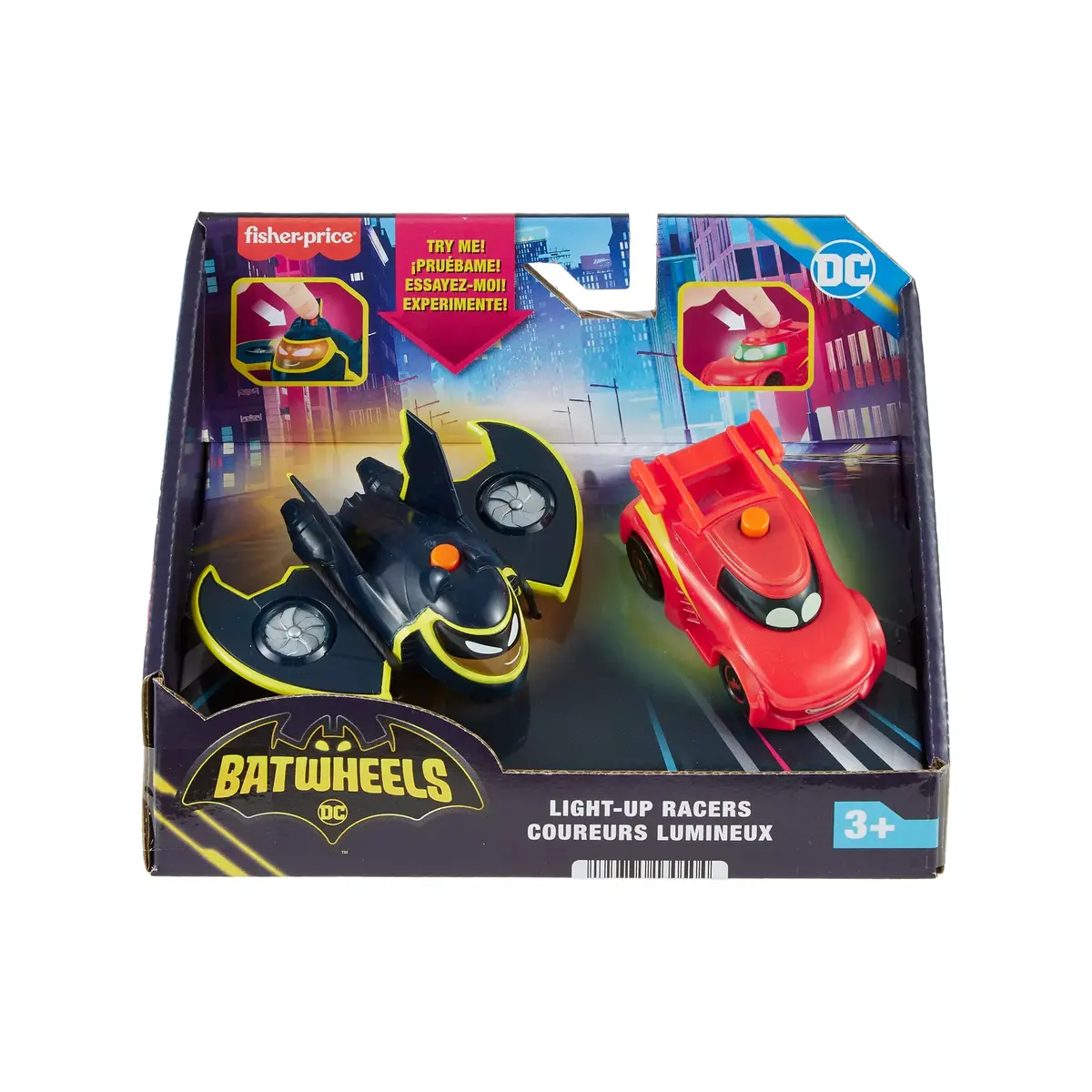 Набор автомобилей Fisher-Price Batwheels Light-Up Racers Photo 6