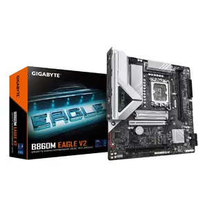 Материнская плата GIGABYTE B860M EAGLE V2 — Micro ATX, LGA 1851, Intel B860, 2 DIMM DDR5 до 9066 МГц, PCIe 5.0, 2.5GbE