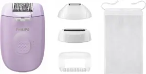 Philips 4000 series BRE257/00 vadu epilators ar trimmeru un skuvekļa funkcijām, violets