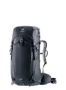Рюкзак DEUTER Trail PRO 34 SL — женский походный рюкзак 34 л, лёгкий и прочный, чёрный