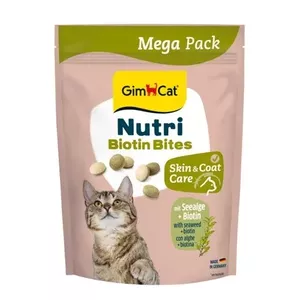 Kaķu kārums Gimborn GimCat NUTRI BIOTIN BITES Seaweed 425 g, papildinājums ādai un spalvai