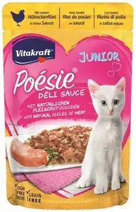 Пауч влажный корм Vitakraft Deli Sos Junior с курицей 85 г — Vitakraft