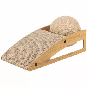 Cat scratching ball Trixie 48023 freestanding beige wood 400x200x170mm