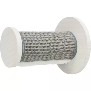 Wall-mounted cat scratcher Trixie 49945 — sisal surface, Ø 18 cm, depth 220 mm, grey/white