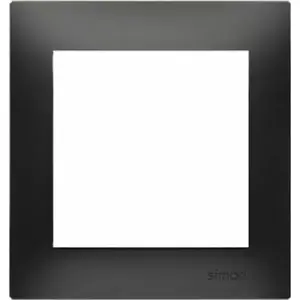 Рамка контакт-оценка Kontakt-Simon Simon 54 Premium 1-постовая, IP20/IP44, матовый черный, модель DR1/49