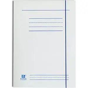 Document Folder with Elastic Closure Barbara 350 g/m² White, 25 pcs