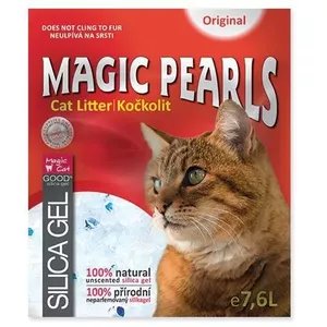 Silikona smiltis kaķu tualetei : MAGIC PEARLS Original, 7,6 L