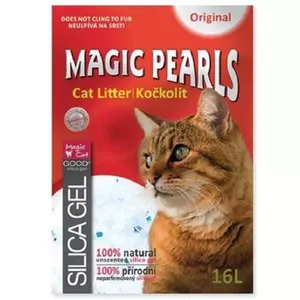 Silikona smiltis kaķu tualetei : MAGIC PEARLS Original 16 L