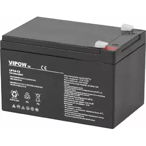 Akumulators VIPOW 12V 14Ah (BAT0217) — svina‑skābes, hermētisks AGM, bezapkopes