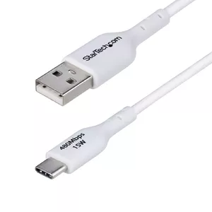 USB-A to USB-C Charging Cable StarTech.com USB2AC1MNCWHE 3A 1m