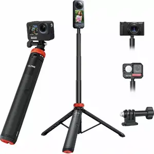 Statīvs UUrig TP-03 (SB8653) — Augsts 132 cm statīvs priekš telefona/kameras ar GoPro adapteri un 1/4" vītni
