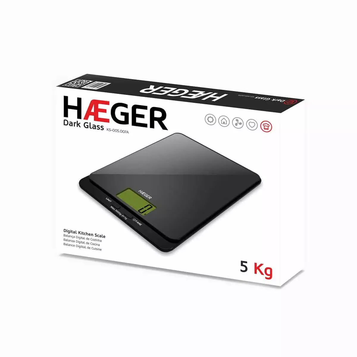 Elektroniskās virtuves svari Haeger KS-005.007A Photo 3