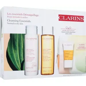 Cleansing Set Clarins Velvet Cleansing Milk & Hydrating Toning Lotion – facial cleanser and toner duo