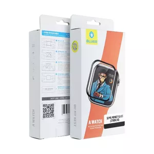 Защитное стекло Blueo TG-5D-APW44-BK для Apple Watch 44 мм — 5D, закалённое стекло 9H