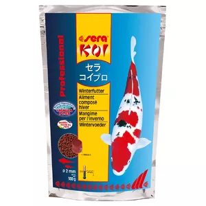 Dīķa zivju barība: Sera KOI Professional ziemas barība, 500g.