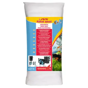 Filtra vilna Sera 103454 500 g – akvārija filtra pildījums, mehāniskai un bioloģiskai filtrācijai
