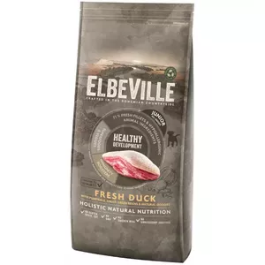 Sausā barība kucēniem - ELBEVILLE Puppy and Junior All Breeds Fresh Duck Healthy Development 11,4 kg