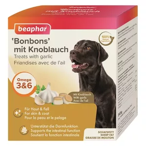 Ar vitamīniem bagātināts barība - Beaphar Mutton Fat Treats Garlic 245 gr