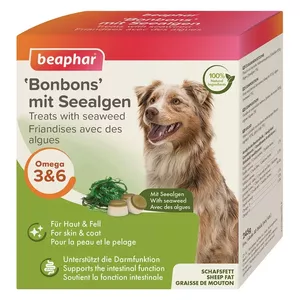 Ar vitamīniem bagātināts barība - Beaphar Mutton Fat Treats Jūras aļģes 245 gr