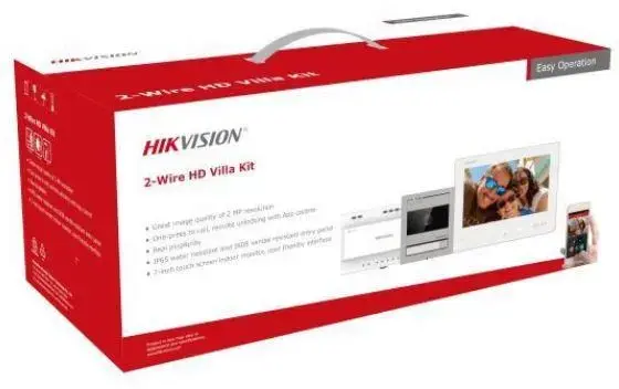 Hikvision DS-KIS704EY-ACW2 2 МП видеодомофон, 7" монитор Photo 4