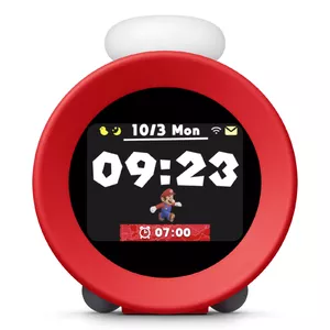 Digital alarm clock Nintendo 10013963 Red Round LCD