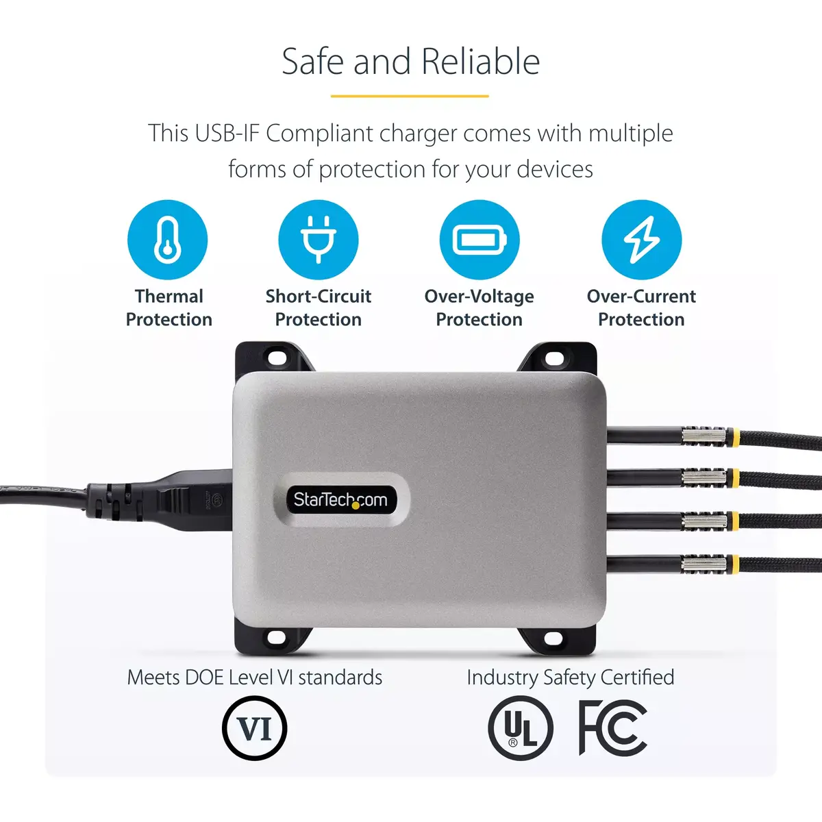 USB-C lādētājs StarTech.com 4-portu 240W Photo 11