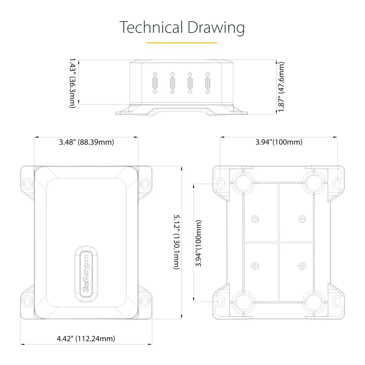 USB-C lādētājs StarTech.com 4-portu 240W Photo 17