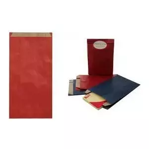 Gift bag agipa 101651 red kraft paper 125×200 mm