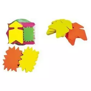 Double-sided symbol labels agipa 21950, yellow/orange, 120 x 160 mm