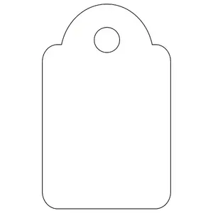 APLI 07009 non-adhesive label 200 pcs White Rectangle 1.5x2.4 cm