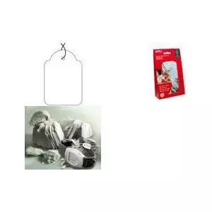 Hanging tags agipa 7012 — 28 x 43 mm with white string, pack