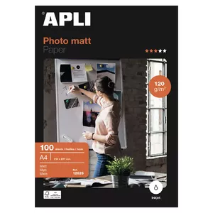 Photo Paper APLI 12626 A4 White Matte 120 g/m² Inkjet