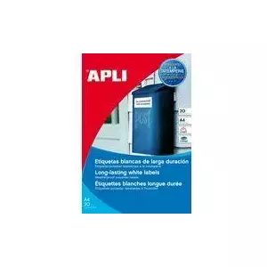 Weatherproof labels agipa 12113, polyester 99.1 x 38.1 mm, roll of self-adhesive labels