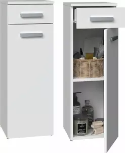 Полуколонна для ванной с ящиком Top E Shop Nel 30×30×85 см белая матовая
