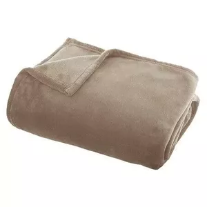 Bed Throw Atmosphera THROW 156047D 130x180 cm Linen fabric