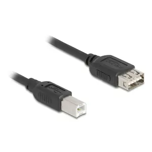 USB Cable DeLOCK 81528 0.2m USB B USB A Black USB 2.0