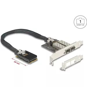 Сетевая плата DELOCK Mini PCIe I/O 95281 с 2× SFP Gigabit LAN