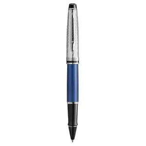 Перьевая ручка Waterman Expert Deluxe — синий металлик, лаковая отделка, черная тушь, 1 шт., в подарочной коробке