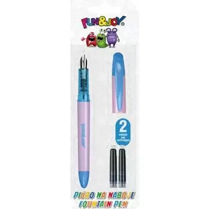 Fountain Pen Titanum 385145 Pink with 2 Blue Ink Cartridges