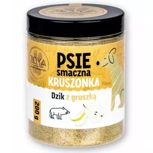 Лакомство для собак ZOYA Wild Boar and Pear Crumble 200 г — натуральное твердое угощение, 37% белка, 22% жира