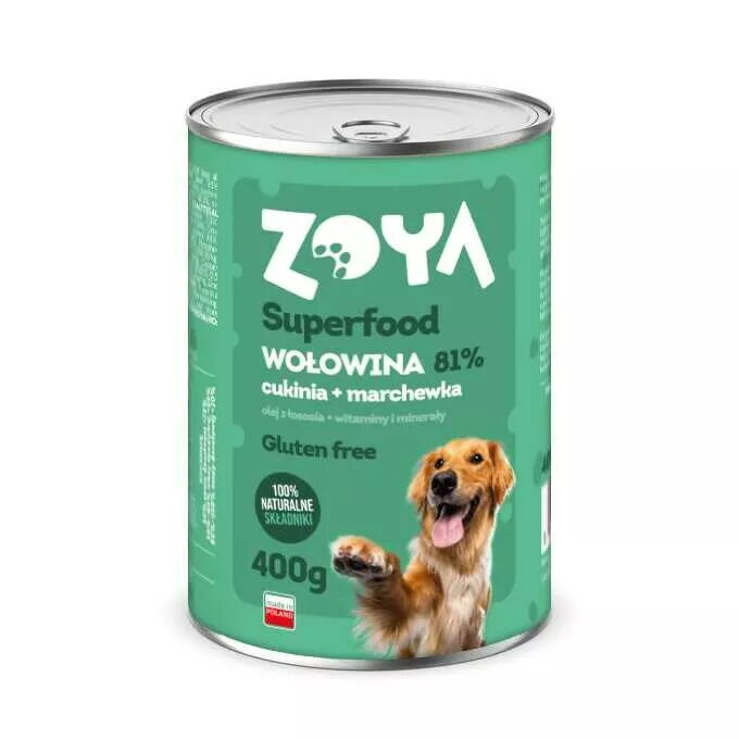 Mitrā suņu barība ZOYA Superfood Beef