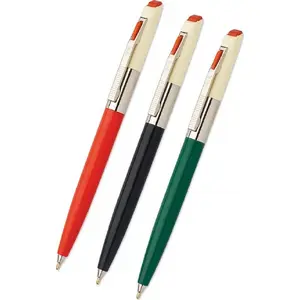 Ballpoint pen ICO Retro 70'C automatic, blue refill, blister pack, assorted barrel colors