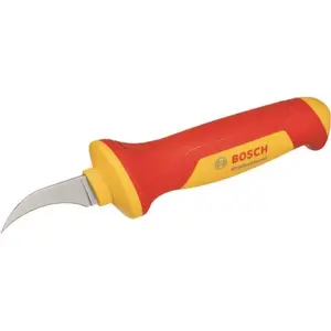Нож для снятия изоляции Bosch VDE Professional 1600A02NF6, изолированная ручка красно-жёлтая