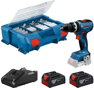 Cordless Impact Wrench Bosch GSB 18V-65 with 2x 4.0Ah batteries and L-Case