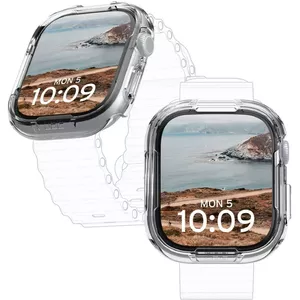 Protective case for Apple Watch Series 10 46mm — urban armor gear UAG Scout, transparent