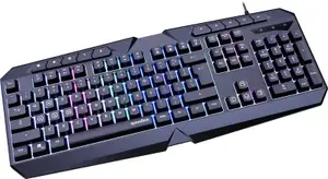 Игровая клавиатура Speedlink Ludicium проводная USB полноразмерная QWERTY английская черная RGB светодиодная