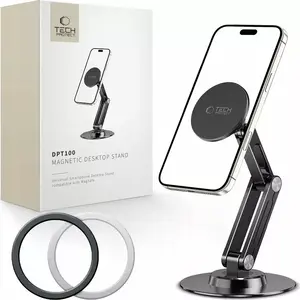 Desktop stand Tech-Protect DPT100 universal magnetic MagSafe black – for phones and MagSafe-compatible accessories