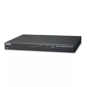 IP PBX system PLANET IPX-2200 — Asterisk-based, 200 users, G.711/G.722/G.729/OPUS codecs, 343×154×35 mm