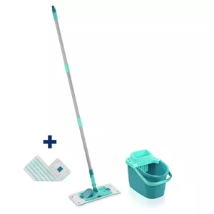 Cleaning set Leifheit PowerClean M Micro Duo cloth 33 cm — microfibre cleaning pad for floors