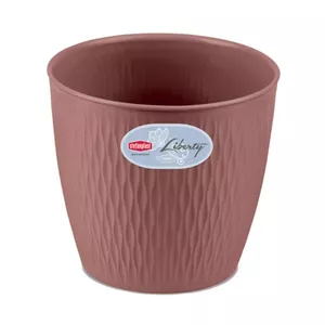 Кашпо stefanplast Liberty Ø30×27 см, коричневое